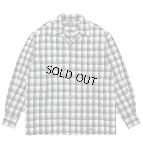画像1: WACKO MARIA /  PENDLETON / WOOL OMBRE CHECK OPEN COLLAR SHIRT