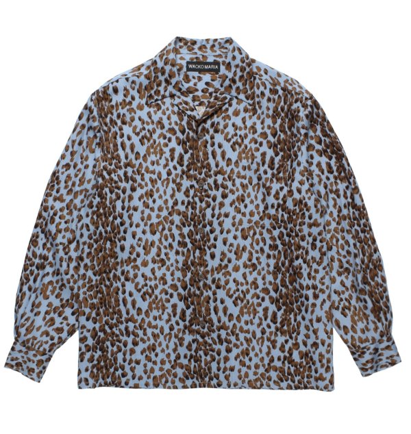 画像1: WACKO MARIA / LEOPARD OPEN COLLAR SHIRT