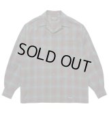 WACKO MARIA /  PENDLETON / WOOL OMBRE CHECK OPEN COLLAR SHIRT