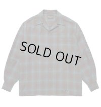 WACKO MARIA /  PENDLETON / WOOL OMBRE CHECK OPEN COLLAR SHIRT