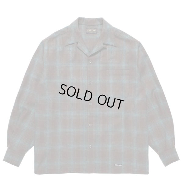 画像1: WACKO MARIA /  PENDLETON / WOOL OMBRE CHECK OPEN COLLAR SHIRT