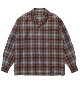 WACKO MARIA /  PENDLETON / WOOL OMBRE CHECK OPEN COLLAR SHIRT