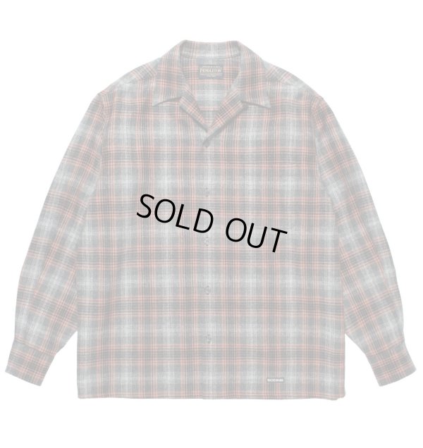 画像1: WACKO MARIA /  PENDLETON / WOOL OMBRE CHECK OPEN COLLAR SHIRT