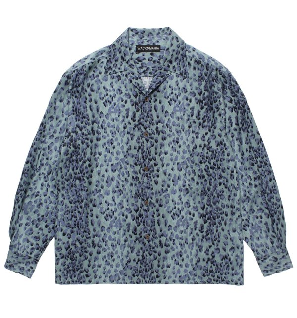 画像1: WACKO MARIA / LEOPARD OPEN COLLAR SHIRT