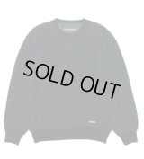 WACKO MARIA / GLITTER KNIT SWEATER (BLUE)