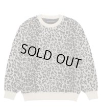 WACKO MARIA / LEOPARD MOHAIR JACQUARD KNIT SWEATER