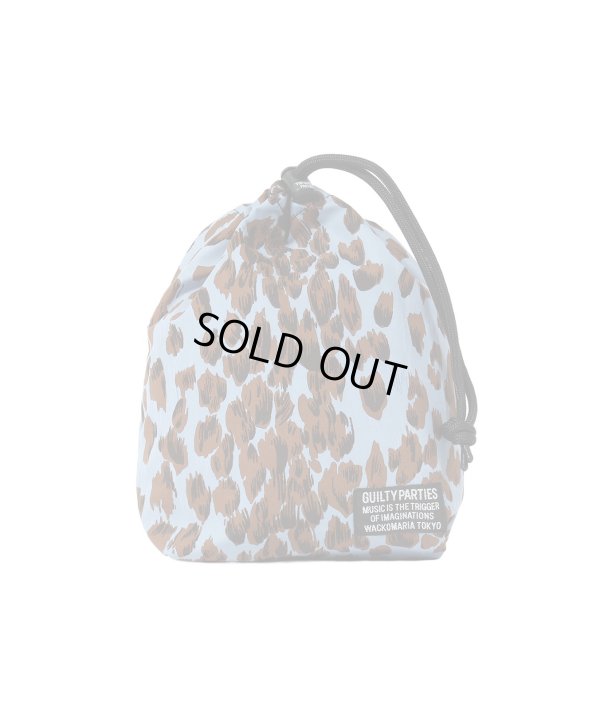 画像1: WACKO MARIA /  LEOPARD DRAWSTRING BAG
