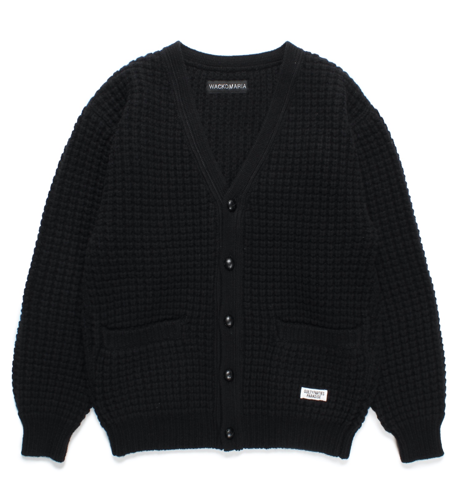 WACKO MARIA / WAFFLE KNIT CARDIGAN