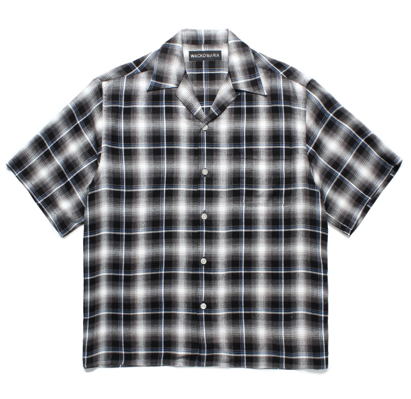 WACKO MARIA / CHECK OPEN COLLAR SHIRT