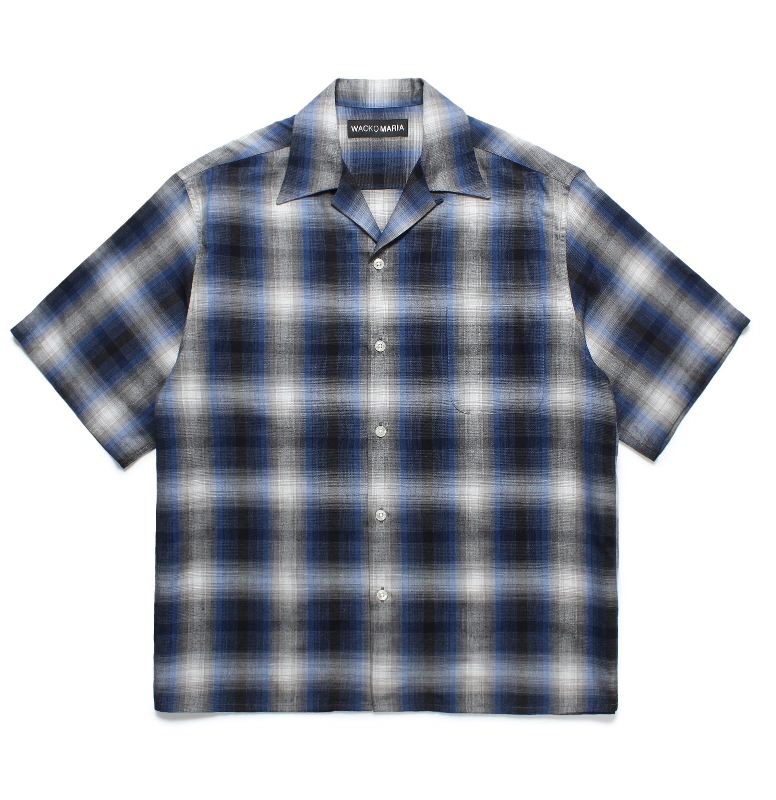 WACKO MARIA / CHECK OPEN COLLAR SHIRT