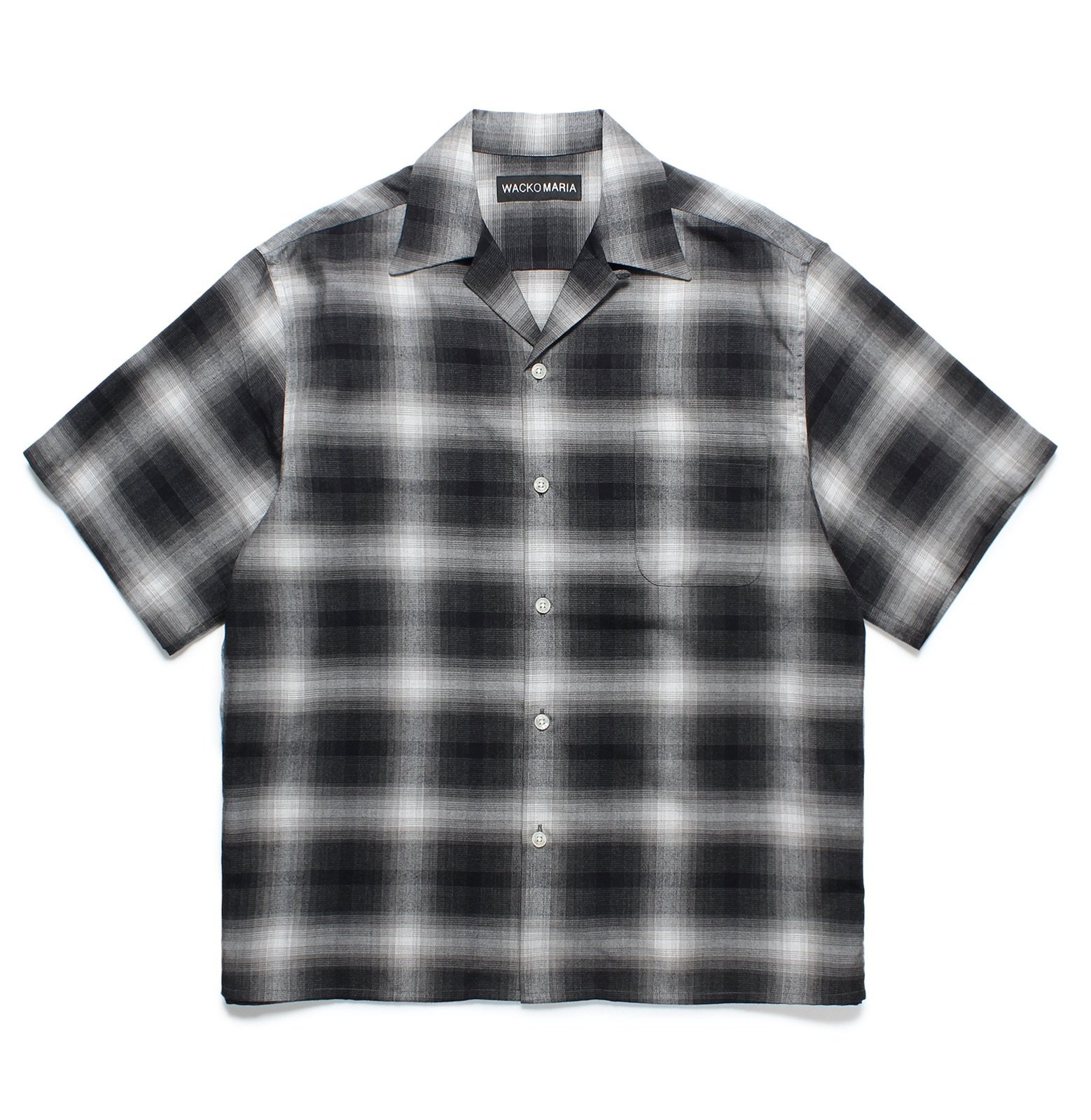 WACKO MARIA / CHECK OPEN COLLAR SHIRT
