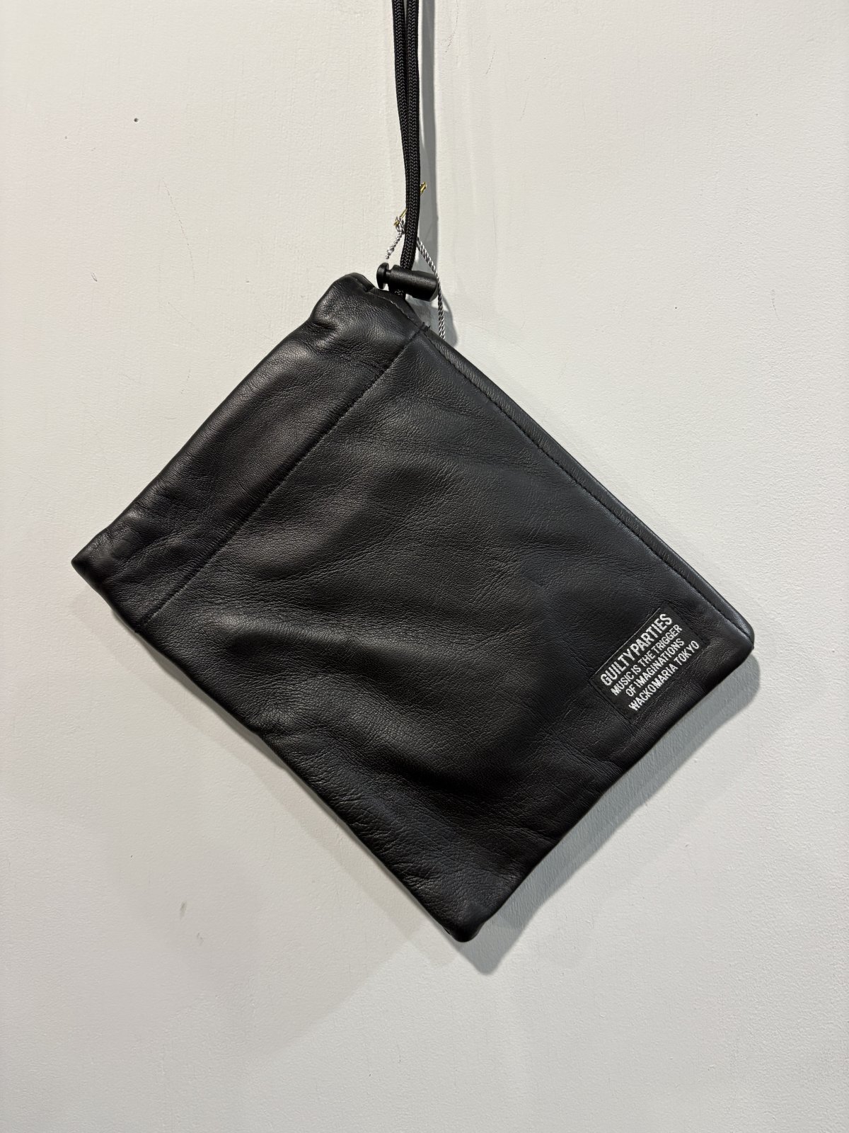 WACKO MARIA /  LEATHER SHOULDER POUCH