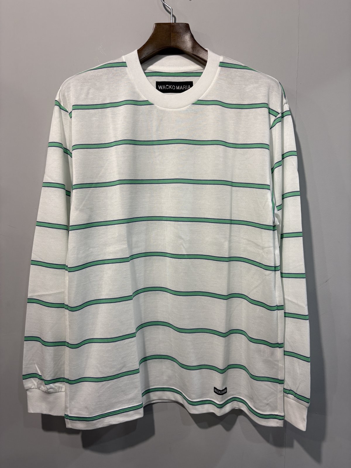 WACKO MARIA /  STRIPED CREW NECK LONG SLEEVE T-SHIRT