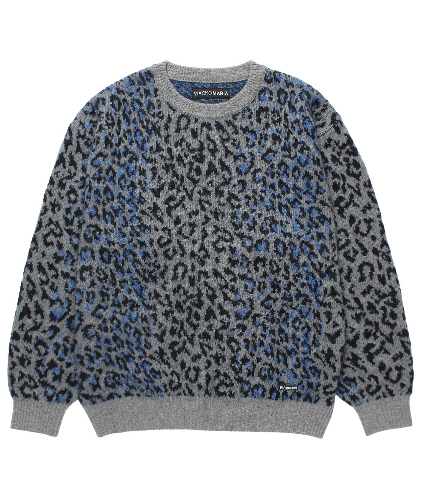 WACKO MARIA / LEOPARD MOHAIR JACQUARD KNIT SWEATER