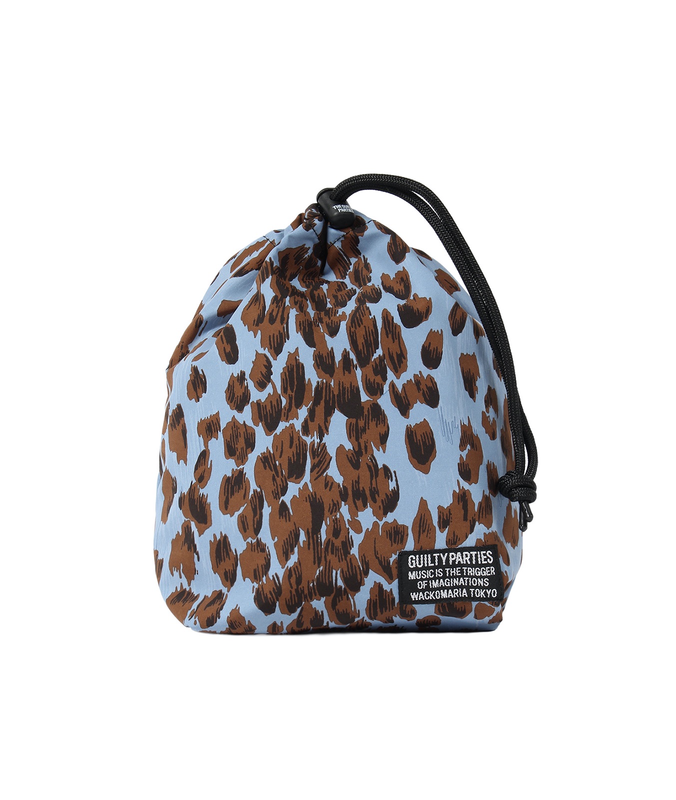 WACKO MARIA /  LEOPARD DRAWSTRING BAG
