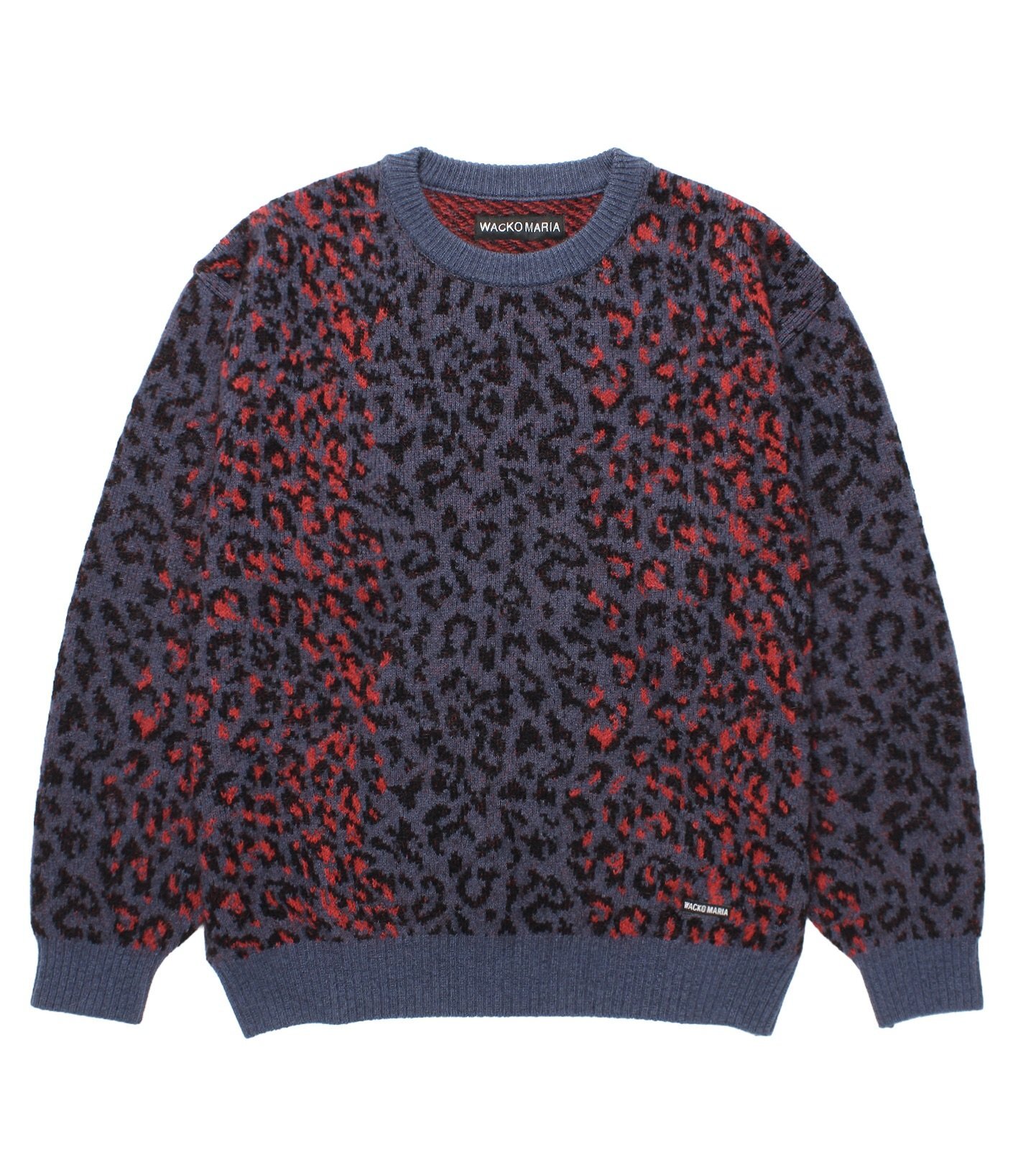 WACKO MARIA / LEOPARD MOHAIR JACQUARD KNIT SWEATER