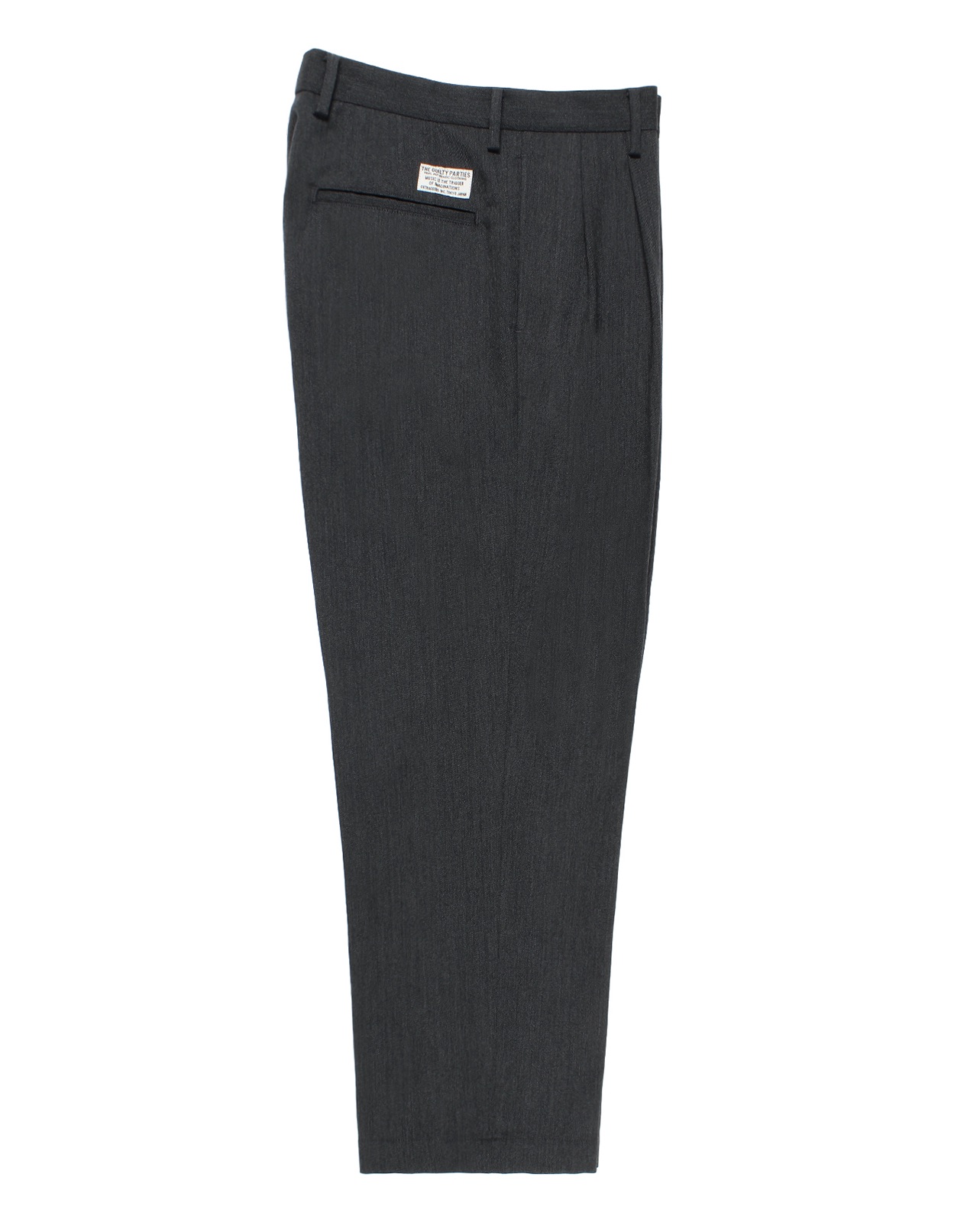 WACKO MARIA / DOUBLE PLEATED WOOL TROUSERS (CHARCOAL)
