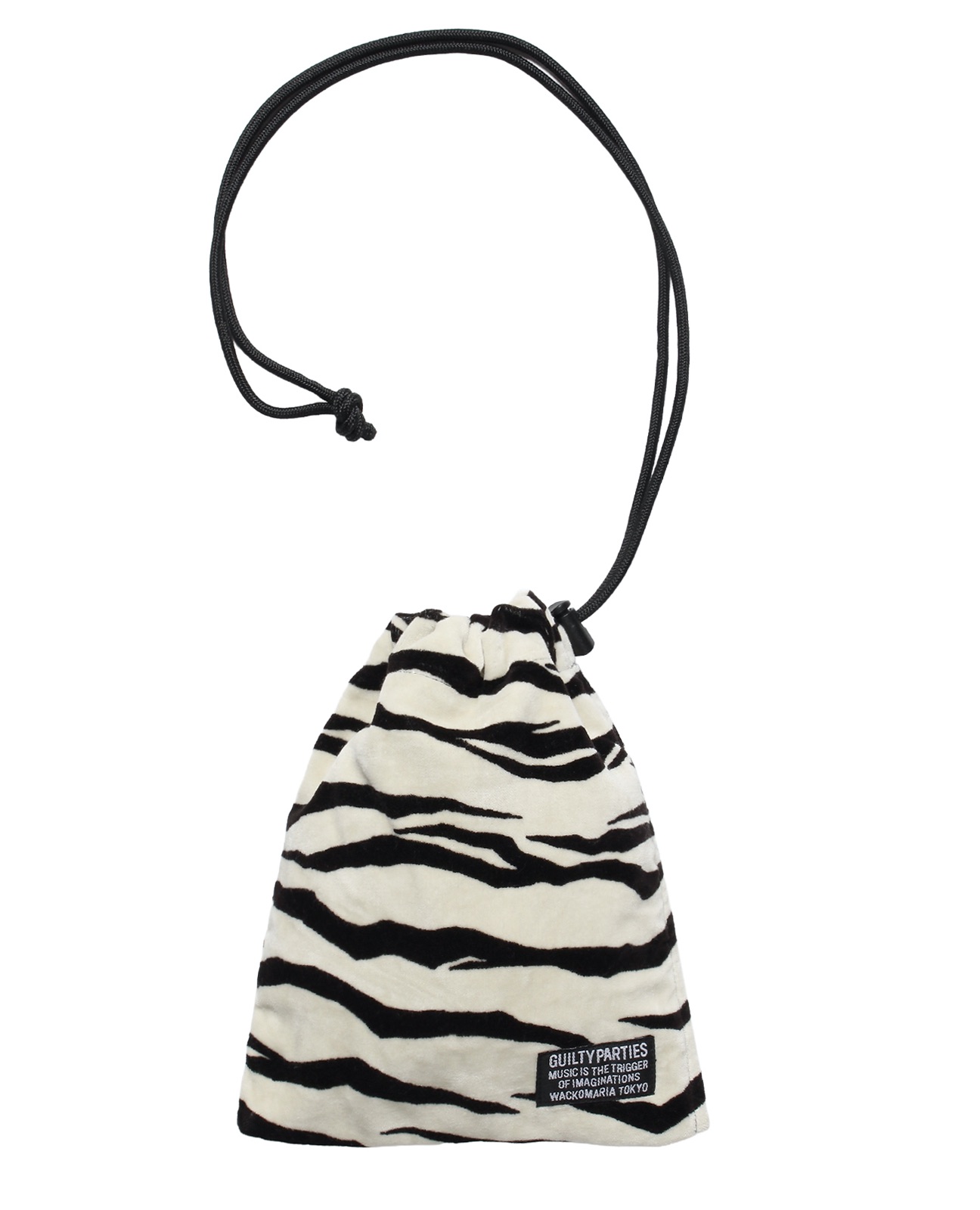 WACKO MARIA / TIGER VELVET DRAWSTRING BAG