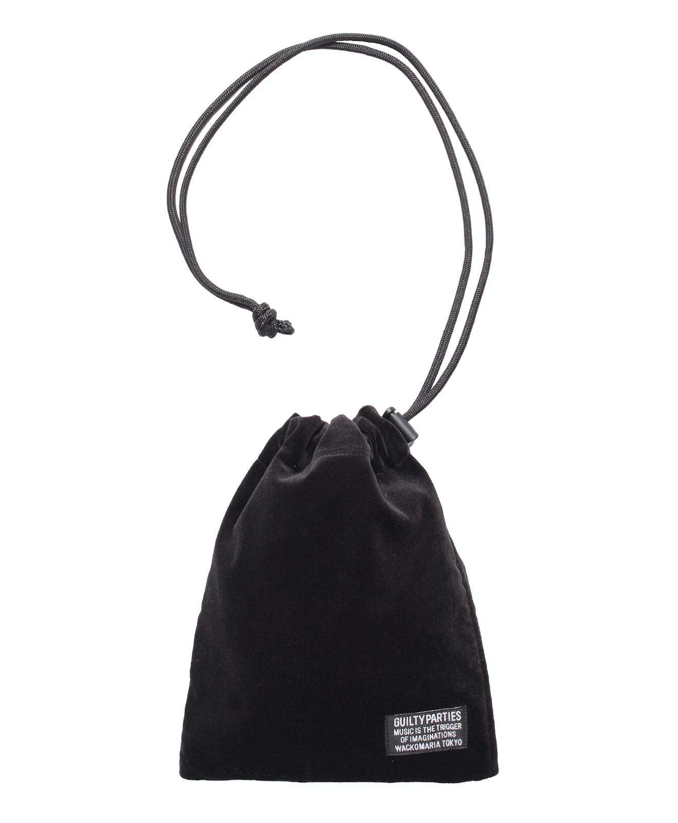 WACKO MARIA / VELVETEEN DRAWSTRING BAG