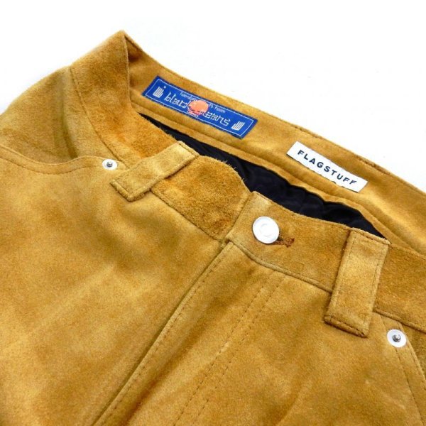 画像3: F-LAGSTUF-F x BLACKMEANS LEATHER PANTS ベージュ (3)