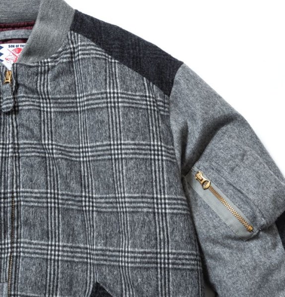 画像4: SON OF THE CHEESE RAM PATCH WORK MA-1 (4)