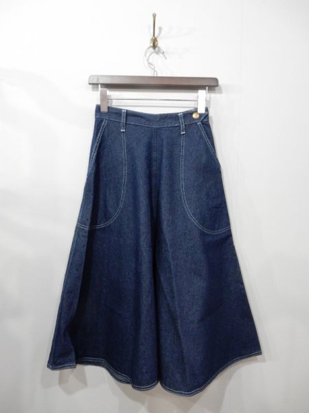 画像1: Freddies of Pinewood / Blue Denim Jeans Skirt (1)