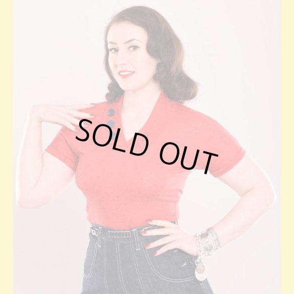 画像4: LADIES / Freddies of Pinewood / Red Button Top (4)