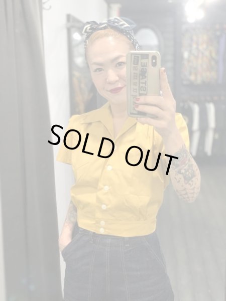 画像4: LADIES / Freddies of Pinewood / Mustard Work Blouse (4)