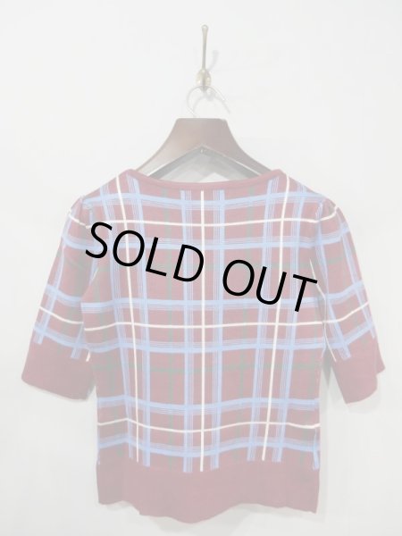 画像2: COLLECTIF / CHRISSIE WINE CHECK JUMPER (2)
