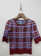 画像1: COLLECTIF / CHRISSIE WINE CHECK JUMPER (1)