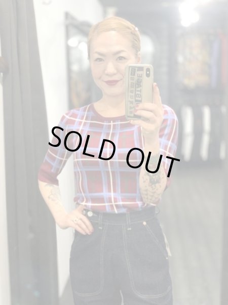 画像4: COLLECTIF / CHRISSIE WINE CHECK JUMPER (4)