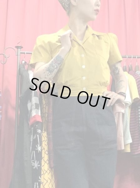 画像6: LADIES / Freddies of Pinewood / Mustard Work Blouse (6)