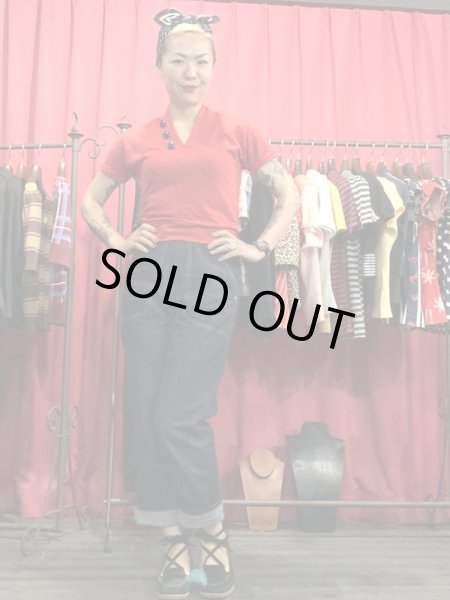 画像7: LADIES / Freddies of Pinewood / Red Button Top (7)