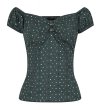 画像1: COLLECTIF / DOLORES POLKA DOT TOP (1)