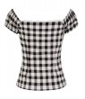 画像2: COLLECTIF / DOLORES VINTAGE GINGHAM TOP (2)