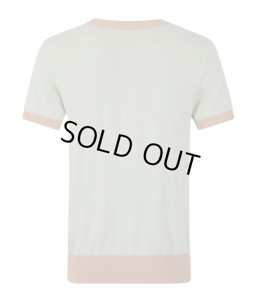 画像2: COLLECTIF / SCOTT ART DECO MINT KNITTED TOP (2)