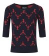 画像1: COLLECTIF / CHRISSIE LOBSTER KNITTED TOP (1)