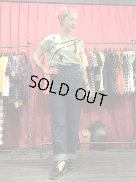 画像3: COLLECTIF / SCOTT ART DECO MINT KNITTED TOP (3)