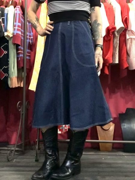 画像10: Freddies of Pinewood / Blue Denim Jeans Skirt (10)