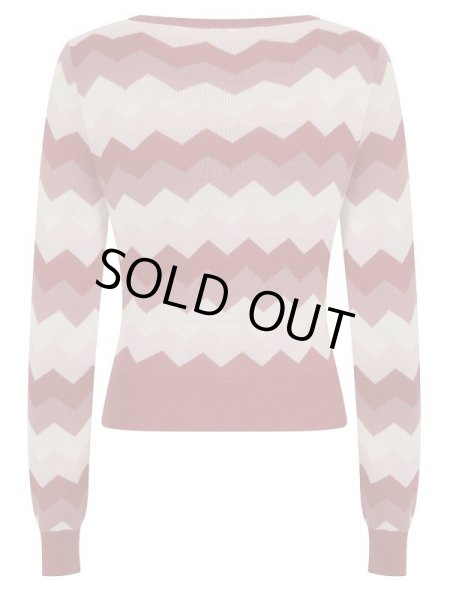 画像2: COLLECTIF / ZIG ZAG KNITTED TOP (2)