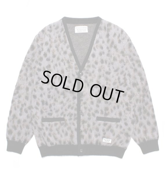 画像1: WACKO MARIA / LEOPARD MOHAIR KNIT JACQUARD CARDIGAN (1)