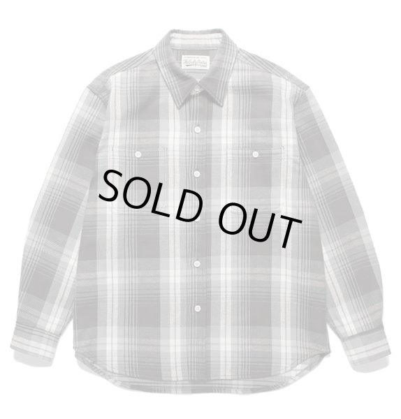 画像1: WACKO MARIA / FLANNEL REGULAR COLLAR SHIRT ( TYPE-1 ) (1)