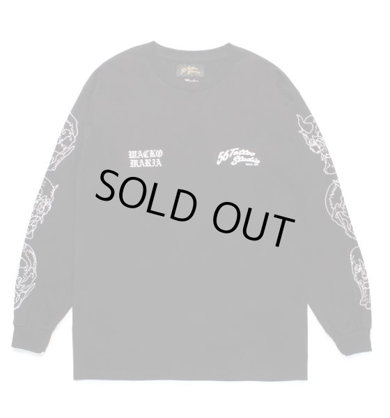 画像1: WACKO MARIA / 56 TATTOO STUDIO / CREW NECK LONG SLEEVE T-SHIRT (1)