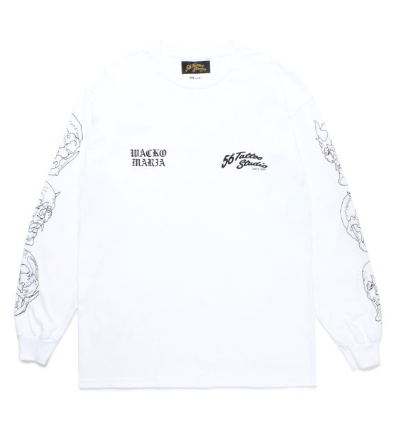 画像1: WACKO MARIA / 56 TATTOO STUDIO / CREW NECK LONG SLEEVE T-SHIRT (1)