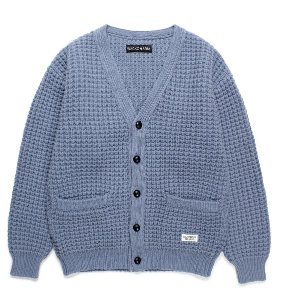 画像1: WACKO MARIA / WAFFLE KNIT CARDIGAN (1)