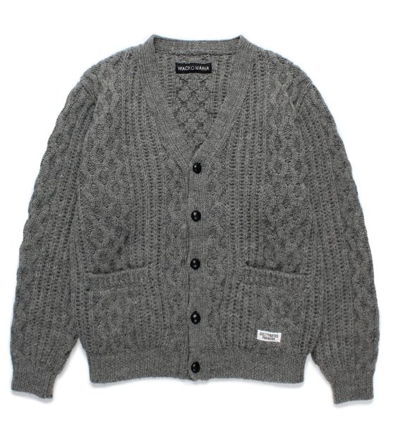 画像1: WACKO MARIA / ARAN CARDIGAN (1)