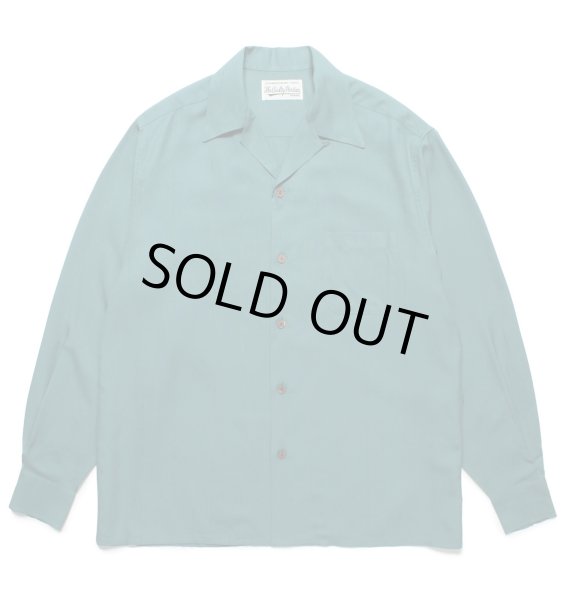画像1: WACKO MARIA / KASURI STRIPED OPEN COLLAR SHIRT (1)