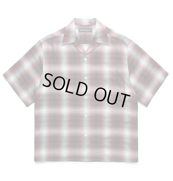 画像1: WACKO MARIA / CHECK OPEN COLLAR SHIRT (1)