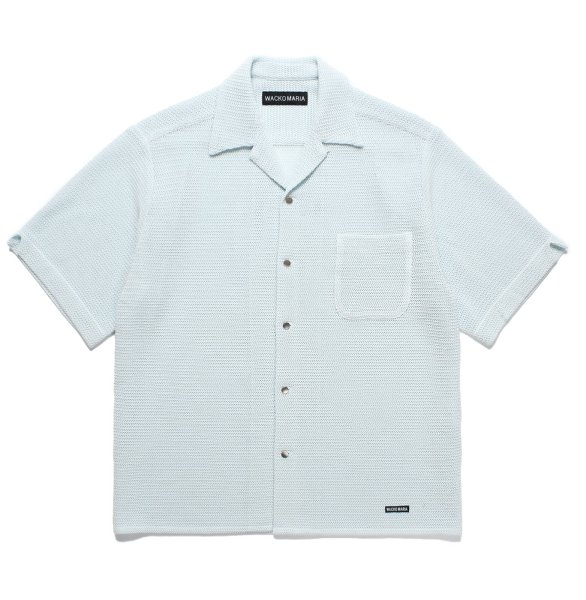 画像1: WACKO MARIA / SUMMER KNIT OPEN COLLAR SHIRT (1)