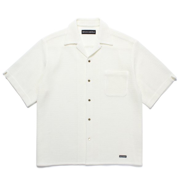 画像1: WACKO MARIA / SUMMER KNIT OPEN COLLAR SHIRT (1)